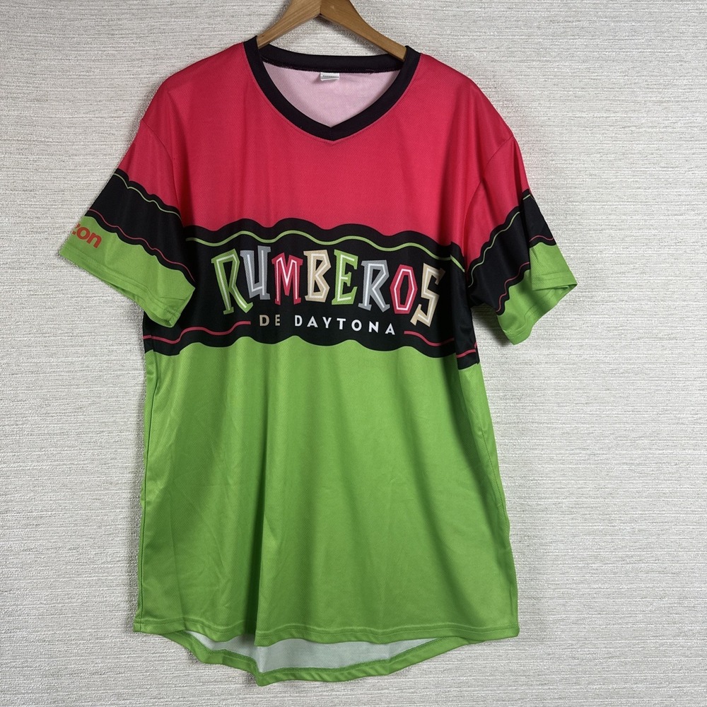 Rumberos De Daytona Jersey Men XL Soccer Futbol Shirt  Colorblock Athletic Tee